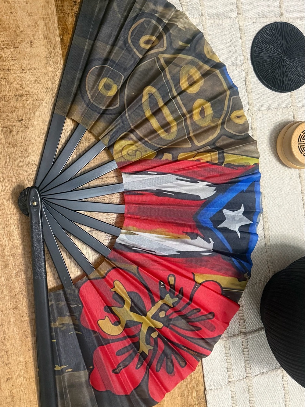 Puerto Rico Folding Hand Fan